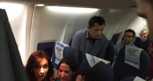 ¿Como fue el viaje de Cristina en el avión?