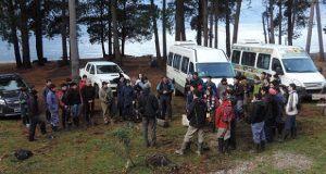 Trevelin: Alumnos de escuela participaron de dos jornadas de restauración de bosque nativo