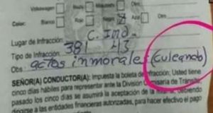 La multa por «actos inmorales» que fue demasiado explícita