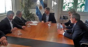 El Gobernador Das Neves estuvo con Frigerio y Peña