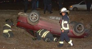 Vuelco y al hospital: el ocupante del vehículo quedó internado