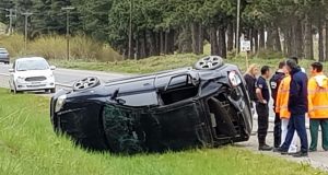 Chubut: Grave vuelco en la ruta 259 que une Esquel con Trevelin