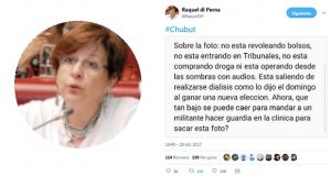 Chubut: La familia Das Neves repudió la difusión de una imagen tomada al Gobernador luego de someterse a diálisis