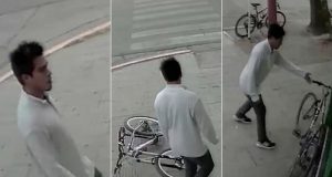 Esquel: Robó una bicicleta y quedó grabado por las cámaras de seguridad