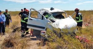Ruta 3 Trelew/Madryn: Gravísimo accidente de matrimonio fueguino