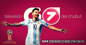 Chubut: Canal 7 emitirá los partidos de Argentina en el Mundial Rusia 2018