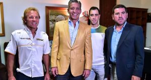 Chubut: “Balito” Sepúlveda y a Omar Kovacevich fueron recibidos por el gobernador