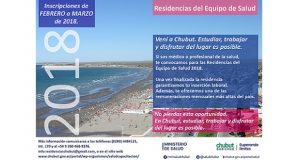 Chubut: El Ministerio de Salud de la provincia convoca a cubrir 69 vacantes de las Residencias del Equipo de Salud 2018