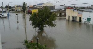 Un temporal golpea a Río Gallegos y hay evacuados