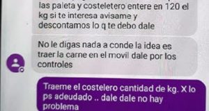 Ñorquincó: Policías utilizaban el patrullero para transportar carne clandestina
