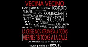 Esquel: Hoy concentración de trabajadores estatales frente al municipio