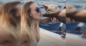 Video | El nuevo desafío viral: beber cerveza de la boca de un pescado