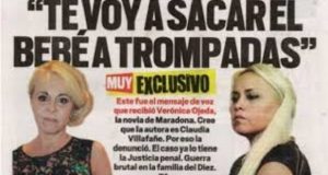 «Te voy a sacar el bebé a trompadas»: la historia de la tapa que le hizo perder un juicio a Claudia Villafañe