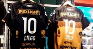 Maradona es furor en México: ya tiene su camiseta 10 de Dorados y vuelan