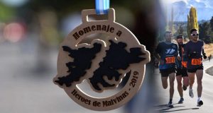 Esquel | Joaquín Arbe y Karina Neipán ganaron el Medio Maratón en homenaje a los Héroes de Malvinas