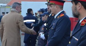 Chubut | Arcioni presidió el acto central por el 80º aniversario de la Asociación de Bomberos Voluntarios de Comodoro