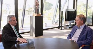 Schiaretti recibió a Alberto Fernández en Córdoba