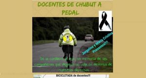 Cordillera | Viajarán en bici desde El Hoyo hasta Rawson para sumarse al acampe frente a Legislatura