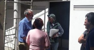 Chubut | El ministro Puratich recorrió la obra de ampliación y remodelación del Hospital Rural de Las Plumas