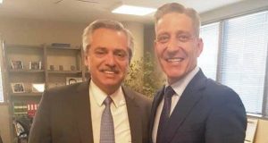 Mariano Arcioni se reunió con Alberto Fernández