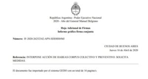 La Secretaría de Derechos Humanos de Nación presentó un hábeas corpus colectivo por los excesos policiales en Chubut