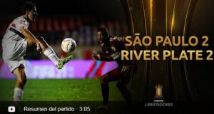 Copa Libertadores: Sao Paulo y River Plate empataron 2-2 en el Morumbí