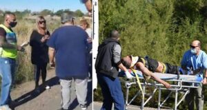 Chubut | El Ministro de Seguridad Leonardo Das Neves protagonizó un accidente y un ciclista quedó grave