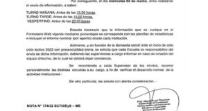 Chubut | El Gobierno pidió a las escuelas que informen el listado de docentes que adhieran al paro convocado por la ATECH