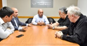 Madryn | Gustavo y Ricardo Sastre se reunieron con Héctor González secretario general del Sindicato de Luz y Fuerza