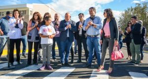 Madryn | Sastre inauguró la pavimentación de la calle rosales que se ejecutó con fondos propios del municipio