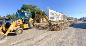 Madryn | Comenzaron las obras de cordones cuneta en el barrio Fontana