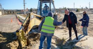 Madryn | El intendente recorrió las obras que se están ejecutando en el barrio nueva chubut