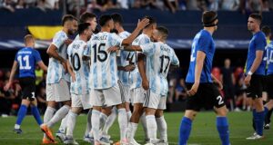 Con cinco goles de Messi, Argentina goleó a Estonia