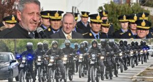 Chubut | El Gobernador junto al Ministro de Seguridad entregaron 40 motos a la Policía