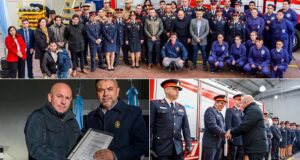 Madryn | En Día del Bombero Voluntario, Sastre entregó fondos a la institución para la construcción de una dependencia en la zona oeste