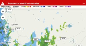 Cordillera | Advertencia amarilla por nevadas para este sábado