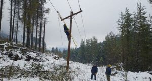 Cordilllera | Servicios Públicos trabaja en la reparación de líneas eléctricas afectadas por el temporal de nieve
