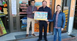 Lotería entregó un premio de 250.000 pesos del Telebingo a un apostador de Sarmiento