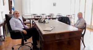 El vicegobernador Ricardo Sastre se reunió con Aníbal Fernández para avanzar gestiones en seguridad