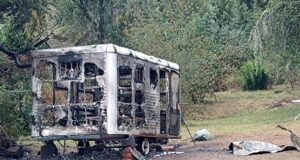 Villa Mascardi | Encapuchados usurparon el predio en donde fue incendiada días atrás la casilla de la Gendarmería
