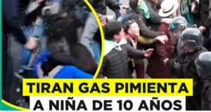El policía imputado por arrojarle gas a una nena en una marcha pidió el sobreseimiento y negó el hecho