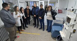 Torres destacó que ya está en funcionamiento la nueva sala de diálisis del Hospital Zonal Esquel