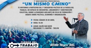 Encuentro provincial de la Fuerza del Trabajo en Trelew