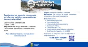 Cholila abrió la convocatoria para pasantías turísticas remuneradas