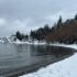 La nieve llegó a Bariloche y el invierno ya tiene su postal más esperada