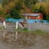 Desbordó el río Azul y hubo familias evacuadas en Lago Puelo