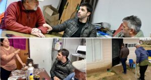 Torres recorrió los barrios afectados por las intensas lluvias en Comodoro Rivadavia