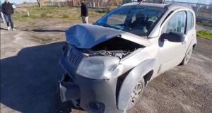 Fuerte accidente entre dos vehículos en la Ruta 7 entre Rawson y Trelew
